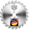 jjw-germany HM – Kreissägeblatt Hanna 125 x 20 Z= 24 WZ für Handkreissägen, 1 Stück, 4250980690036