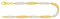 EDELIND Feines Armband Damen 585 Bicolor Bracelet Singapurkette 2.4mm Armkette 14K Echtgold Goldarmband L 19 cm Armband mit Schmuck Geschenk Box