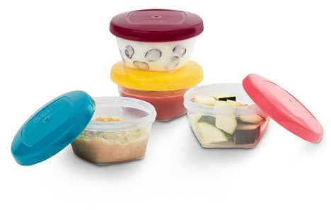 Babymoov Babybols airtight baby food storage containers, weaning pots, 4x120ml