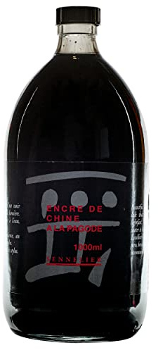 Sennelier China Ink Bottle, Black, 1000ml