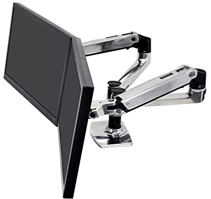 Ergotron LX SIDE BY SIDE DUAL ARM LX Series Dual Side-by-Side, 45-245-026 (LX Series Dual Side-by-Side Arm, 18.1 kg, 68.6 cm (27), 75 x 75 mm, 100 x 100 mm, Silver)