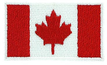 Embroidered Patch Flag of canada Canadian on backpack - 3 x 5