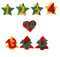 Piccolino Bastelbedarf Adventskalender-Zahlen 1-24 - Aufkleber - schöne Weihnachtsmotive aus Selbstklebendem Filz für Adventskalender