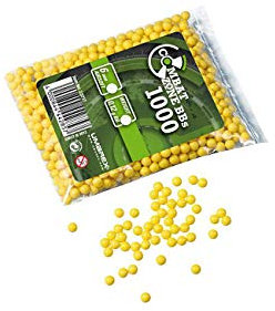 Combat Zone Basic Selection Airsoft Munition Poly Bag, Gelb, One Size