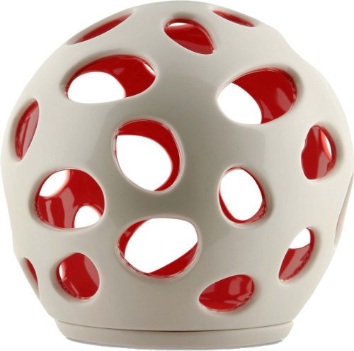 Alessi Teelichthalter Baby weiß-rot