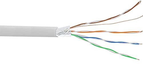 InLine 69987C Telefon-Kabel 8-adrig, 4x2x0,6mm, zum Verlegen, 25m Ring