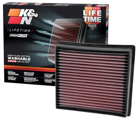 K&N Engine Air Filter: High Performance, Premium, Washable, Replacement Filter: Compatible with 2013-2021 Dodge Ram Truck L6 DSL/V8 FI (2500, 3500, 4500, 5500), 33-5005