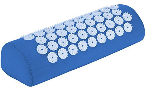 Belmalia Akupressur-Kissen für Schulter und Nacken, Nackenrolle, Massage-Kissen, Entspannungskissen, TCM Blau