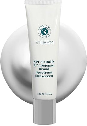 Vi Derm SPF 50 UV Defense Sunscreen, Lightweight, Fast Absorbing, 2 Fl Oz
