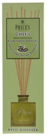 Price's Candles Chef's Reed Diffuser Refill For Home Fragrance | Long-Lasting Reed Diffusers For Décor | Elegant Air Freshener For Stress Relief | Aromatherapy Diffuser Gifts For Women & Men