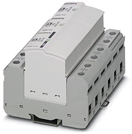 PHOENIX CONTACT FLT-SEC-P-T1-2S-350/25-FM Steckbarer Blitzstromableiter, gem. Typ 1 / Class I, für 2-phasige Stromversorgungsnetze, mit separatem N und PE (L1, L2, PE, N)