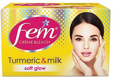Fem Herbal Kurkuma Fairness Cream Bleach 24g