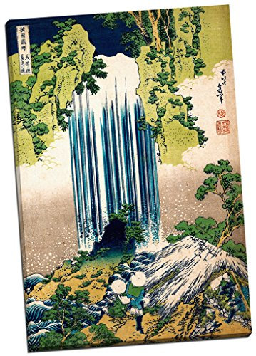 Panther Print Hokusai Katsushika Yoro Wasserfall Leinwandbild 76,2 x 50,8 cm Asiatisch Wohnzimmer Wandmontage