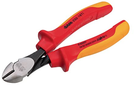 SAM Outillage 232-16TI Pince coupante diagonale haute performance isolée 1000 V Longueur 160 mm