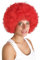 P'TIT CLOWN - 64468 - Afro-Perücke - Funky Wig - Disco-Look, 70er Jahre, Retro - Kostümzubehör - Karneval, Halloween, Manga, Cosplay, Neujahr - Synthetisches Haar - Rot
