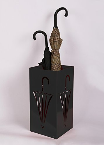 Szagato Regenschirmständer Design Umbrella Closed, 23 x 23 cm, schwarz, Marke, Made in Germany (Schirmständer, Schirmhalter, Regenschirmhalter)