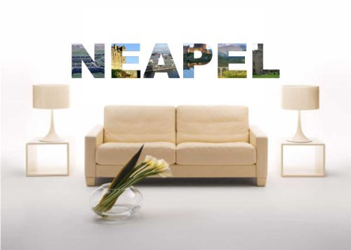Indigos UG Wandtattoo Wohnzimmer - Wandsticker - Wandaufkleber - Aufkleber - Stadt Name Neapel mit einigen Sehenswürdigkeiten 60 cm - zur modernen Wandgestaltung im
