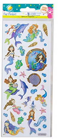 Craft Planet Fun Stickers, Mermaids, for Young Crafters Collection, Posters, Card Making, Scrapbooking, Party Bag Fillers, Books, Reward Charts, Invites, Crafts