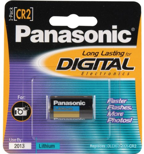Panasonic CR 2L/1BP Photo Cell Cr2 Lithium Manganese Dioxide 27x15,6 x Diameter 7.9 mm 3 V in Blister Pack