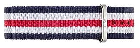 Daniel Wellington Classic Strap 18mm Fabric (Polyester) Silver
