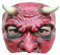Schauriger Teufel - Dämon des Grauens - Erwachsenen Horror Kostüm Halbmaske - ideal für Halloween, Karneval, Motto- & Grusel-Party