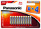 Panasonic Blister 10 Batterie Mini Stilo AAA Alcaline LR03 Pro Power