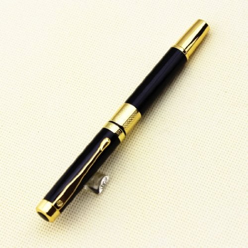 Gullor Luxury Hero 760 Black and Golden Circle Fountain Pen with a Nice Original Gife box