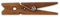 LWR CRAFTS Mollette in legno piccole 1-7 / 8 4,8 cm 50 pezzi per confezione (giacobino)