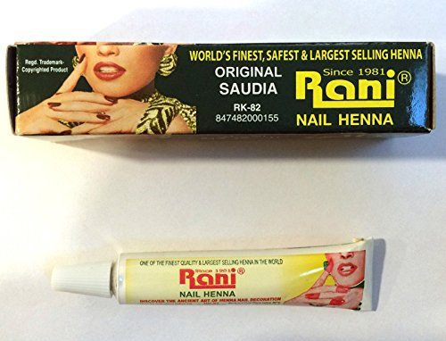 6g Rani Nail Henna Mendi Tube Mehndi Henna Made in Saudi