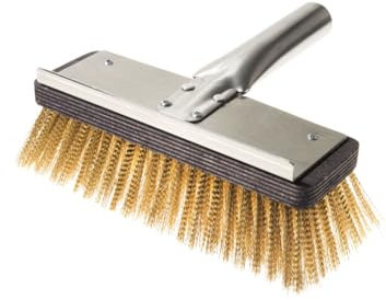 Balai en laiton 22X7 avec raccord inox ø 3 cm.