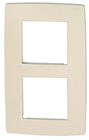 Niko 790876536 Plaque Double Verticale, Original Crème