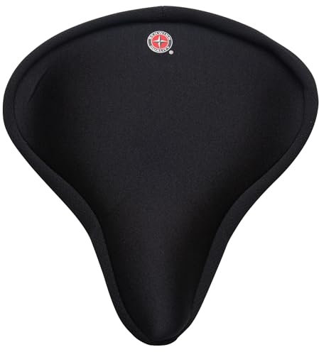 Schwinn Comfort Bike Cruiser Seat Cover, High-Tech Gel Padding, Fits Most Seats for Standard or Stationary Bikes