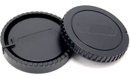 JJC Rear Lens & Camera Body Caps for Sony Alpha SLT-A33, SLT-A35, SLT-A55, SLT-A55V, SLT-A57, SLT-A65, SLT-A65V, SLT-A77, SLT-A77V