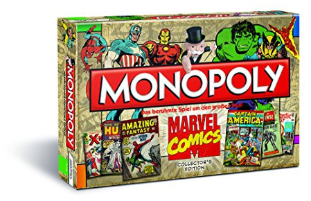 Winning Moves 43270 - Monopoly Marvel Comic Book