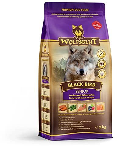 Wolfsblut - Black Bird Senior - 2 kg - Truthahn - Trockenfutter - Hundefutter - Getreidefrei