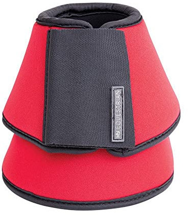 Hufschuhe 1951P aus Neopren von HyImpact, robuster und haltbarer Hufschutz für Ponys und andere Pferde, praktisch und ideal für den täglichen Gebrauch, paarweise zum Verkauf, rot
