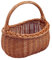 Backideen Einkaufskorb oval, braun, T 34cm x B 24cm x H 20cm