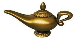 Aladin WUNDERLAMPE=MAGISCHE MÄRCHEN Lampe= ÖLKANNE=Plastik Dekoration IN DER Farbe Bronze