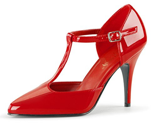 Higher-Heels PleaserUSA Pumps Vanity-415 Lack rot Gr. 47