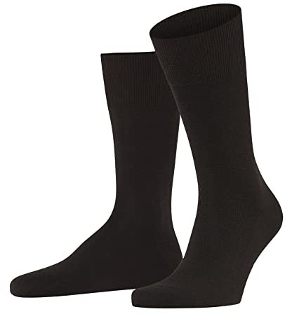 FALKE Herren Socken Airport M So Wolle Baumwolle einfarbig 1 Paar, Braun Brown 5930, 45-46