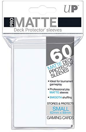 Ultra Pro PRO-MATTE SMALL (60Count) White Deck Protector Sleeves - YuGiOH by Ultra Pro