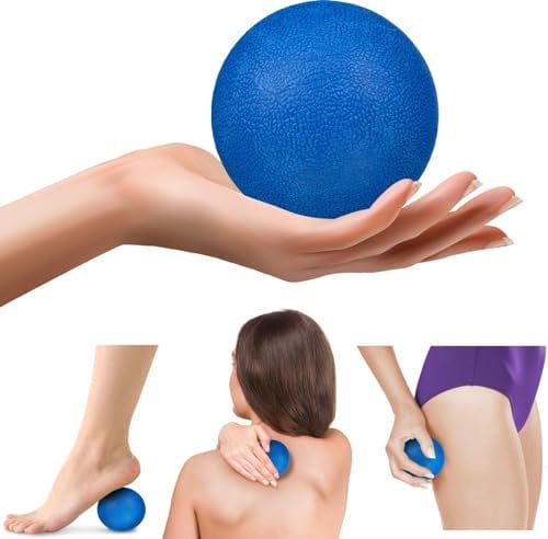 Gymtek® Pelota de Masaje Fascia Pelota de Lacrosse - Diámetro 6,3 cm