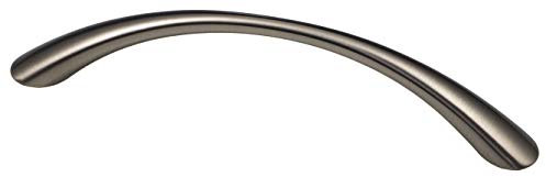 Gedotec Moderner Möbelgriff Schrankgriff Modell MONA Ladengriffe Küchengriffe aus Stahl | Edelstahl Finish | 155 x 19 x BA 128 mm | Höhe 28 mm | 1 Stück