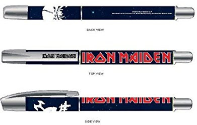 Iron Maiden Pen The Final Frontier band logo plastic Official black Gel One Size