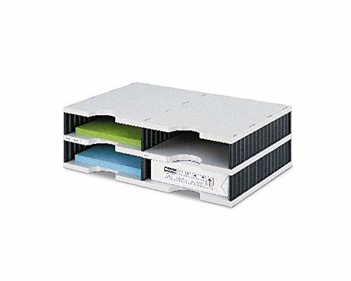 Styro styrodoc duo Archivbox Polystyrol blau, grau - Archivboxen (Polystyrol, blau, grau, 4 Schubladen) 485 mm, 153 mm, 331 mm)