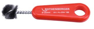 ROTHENBERGER Industrial Kupferrohr Innenbürste, zum schnellen Reinigen der Lötfittinge, 22 mm, 854186