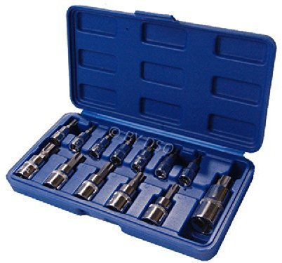 US Pro 13 pc Tamper Proof Torx Bit Socket Set T8 - T70 in Case B1497