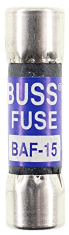 Midget Fuse, usage général, BAF, 15 A, 250 V