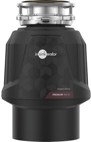 Insinkerator Premium 550 EC Küchenabfallzerkleinerer - Küchenabfallentsorger mit 0,5 PS starkem Induktionsmotor & Luftschalter