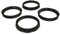 4 Zentrierringe 68,0 mm - 57,1 mm
